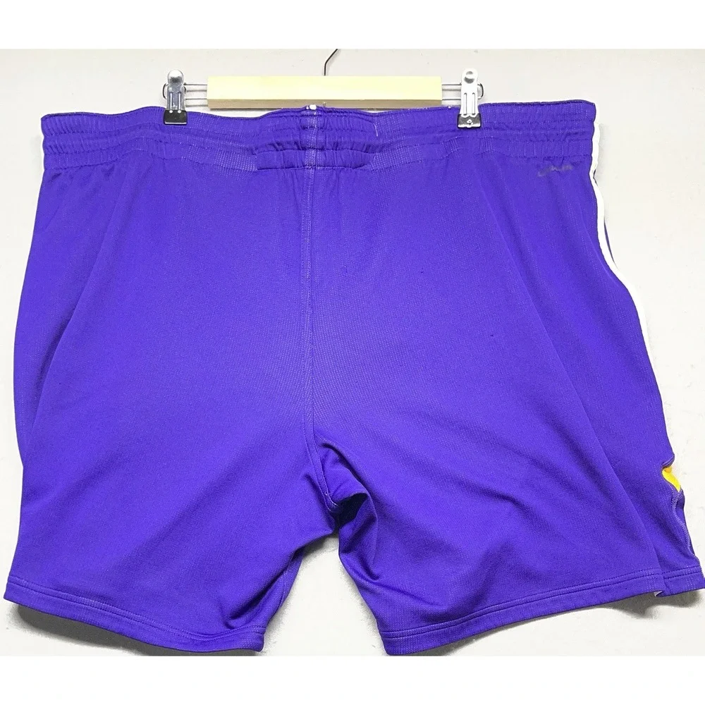 Adidas LOS ANGELES LAKERS NBA Basketball Jersey Shorts Mens Size 2XL Purple Gold